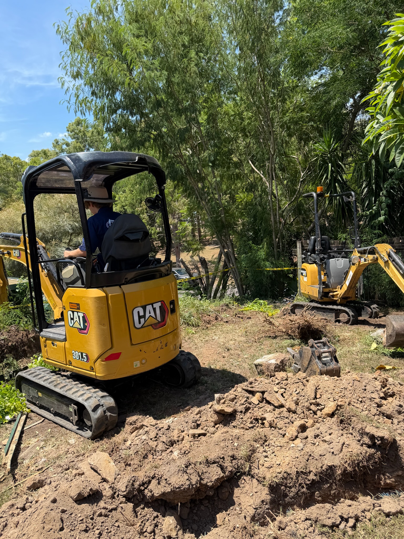 Residential excavation dig