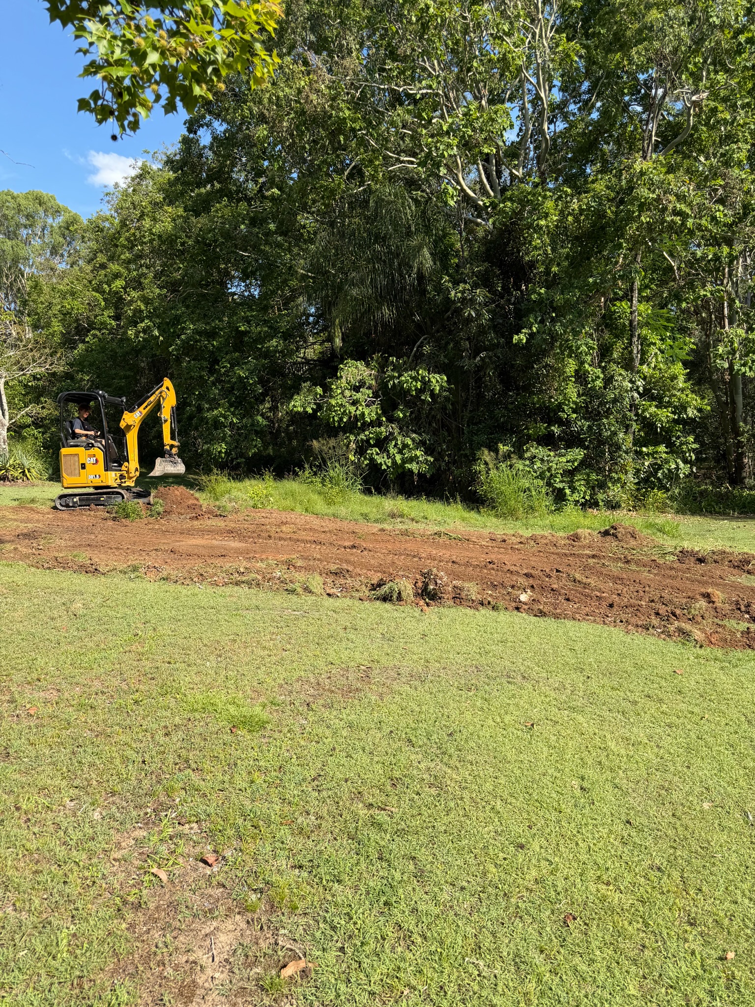 Site preparation earthworks