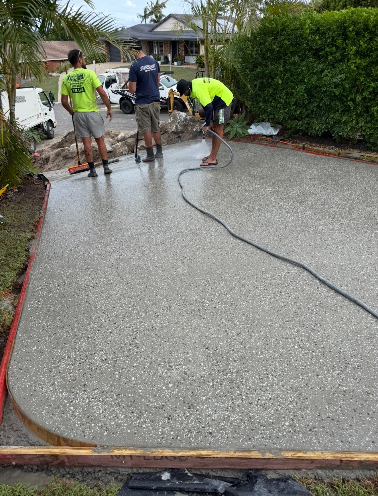 Trenching for services